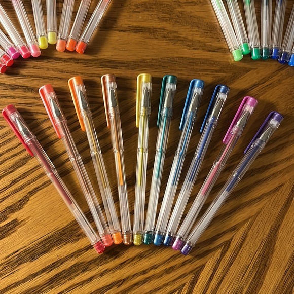 33 New Gel Pens Shimmer + Rainbow of Colors - Picture 8 of 13